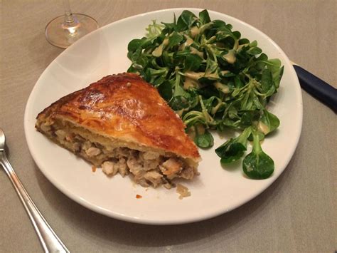 Tourte poulet champignons et comté Recette de Tourte poulet