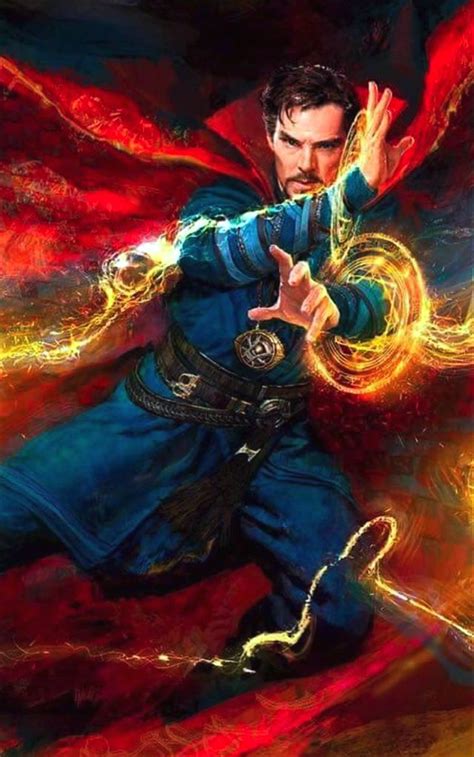 Not the greatest picture, but this shows how thick the spell is, and how the finger holes work. Doctor Strange casting a spell. | Doctor strange art ...
