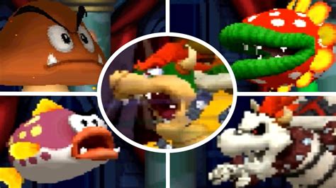New Super Mario Bros Ds All Castle Bosses Youtube