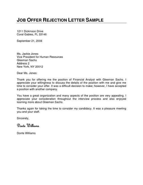 9+ Rejection Letter Samples - Writing Letters Formats ...