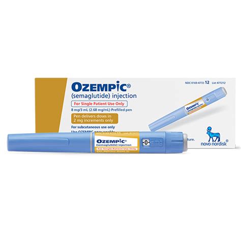 Ozempic Semaglutide Injection 2mg075ml Single Patient Use Pen 3ml