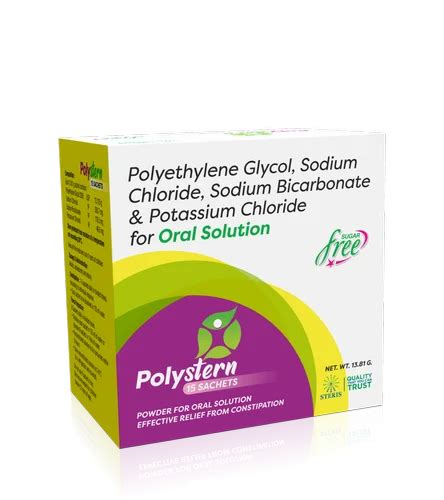 Polyethylene Glycol Sodium Chloride Sodium Bicarbonate And Potassium Chloride For Oral Solution