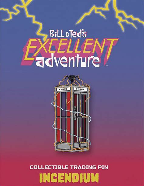 Mar198392 Bill And Teds Excellent Adventure Phone Booth Lapel Pin