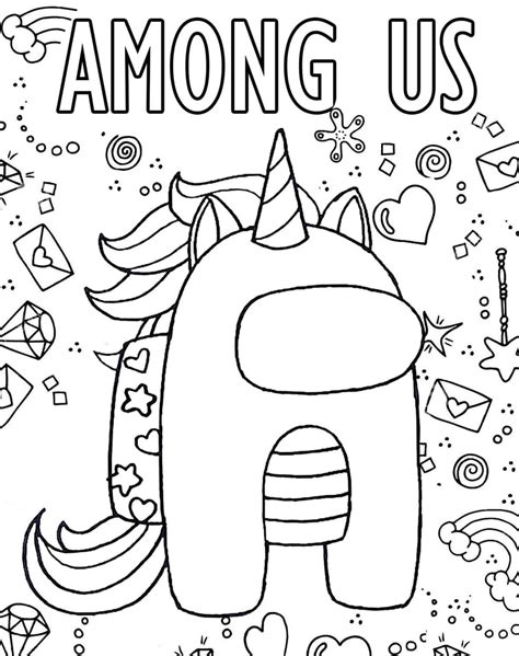 Among Us Coloring Pages Mini Crewmate Coloring Page Blog