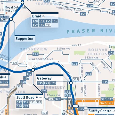 Metro Vancouver Transit Map By Avenza Systems Inc Avenza Maps
