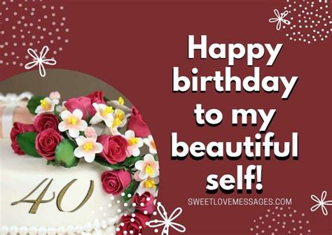 40th Birthday Messages To Myself 2024 Sweet Love Messages