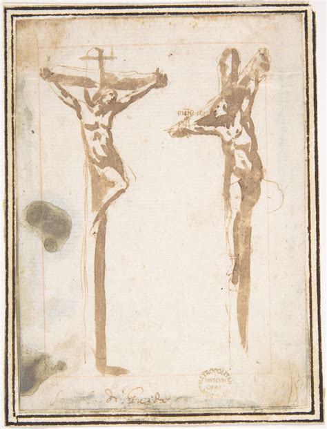 Attributed To Francesco Allegrini Christ Crucified With The Good