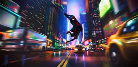 Spider Man In Spider Verse Wallpaper Hd Superheroes Wallpapers K Wallpapers Images Backgrounds