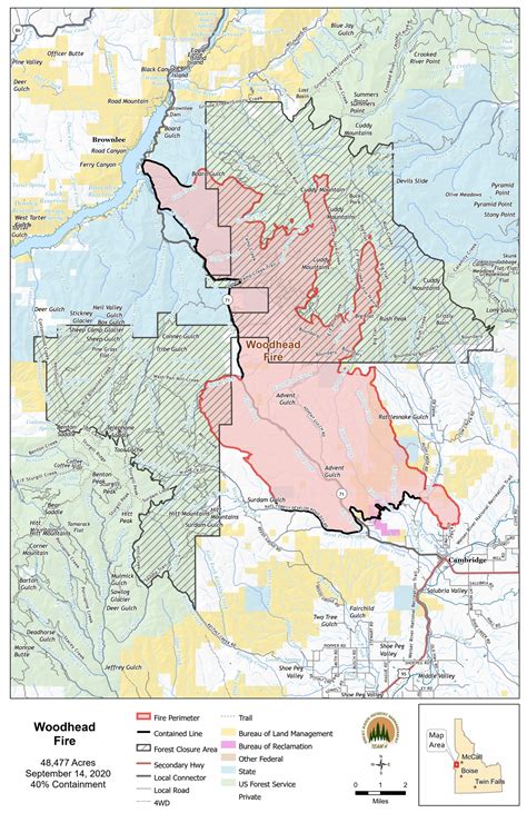 Idaho Fire Map Fires And Evacuations Near Me Sept 14