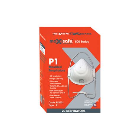 Dust Mask P Respirator RES Pack Maxisafe