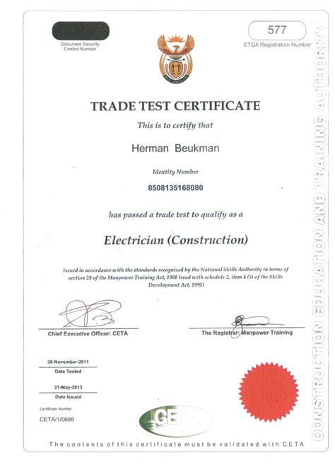 How To Get A Trade Test Certificate In South Africa Greater Good Sa