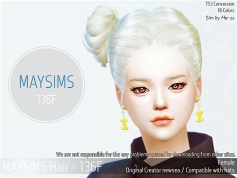 Sims 4 Ccs The Best Hair By Maysims