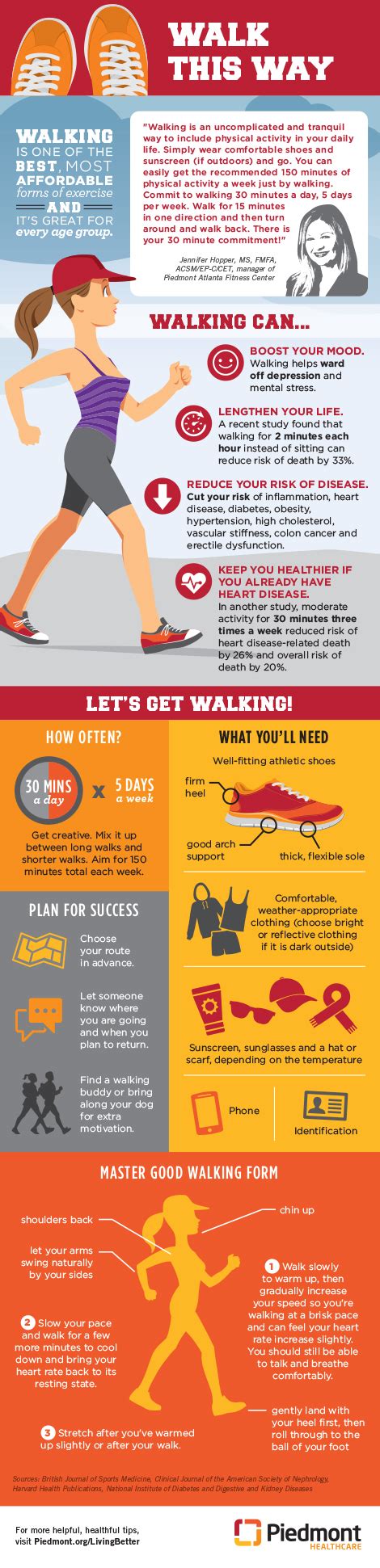 Brisk walking is known to have its wonderful benefits in reducing weight and also reducing various health risks. Learn About The Health Benefits Of Walking | Piedmont ...