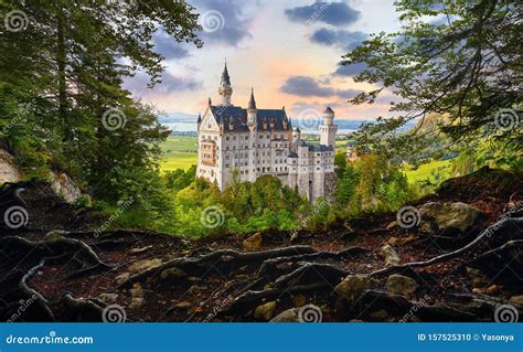 Fairy Tale Neuschwanstein Castle In Bavaria Germany Editorial Image