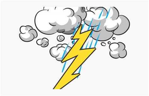Thunder And Lightning Clipart Cartoon Thunder And Lightning Hd Png