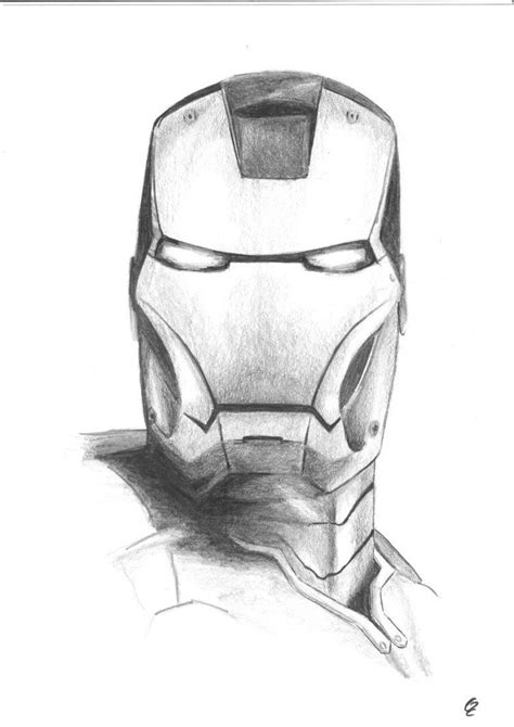 Iron Man Black And White Sketch Marvel Drawings Iron Man Art Marvel