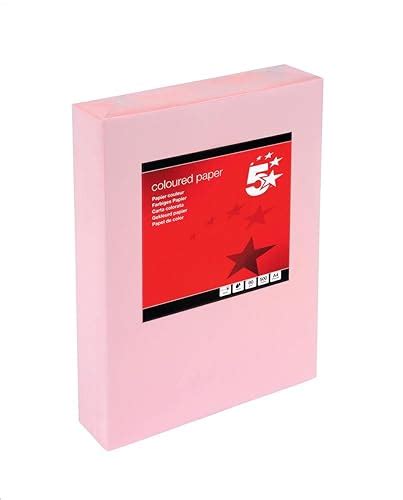 50 Sheets A4 Fluorescent Pink 80gsm Paper Printer Copier Craft Office