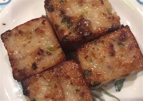 Chinese Turnip Cake Lo Bak Go Recipe By Santy Coy Cookpad