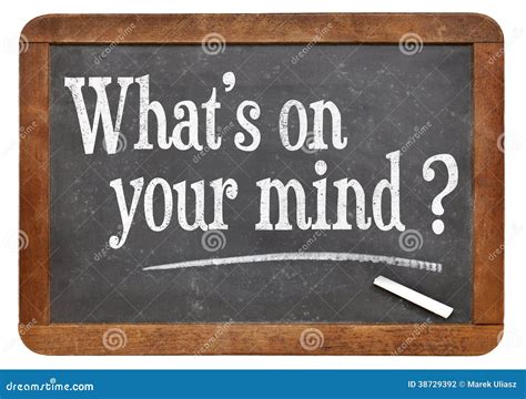 What Is On Your Mind Question Stock Photo Image Of Mind Thought