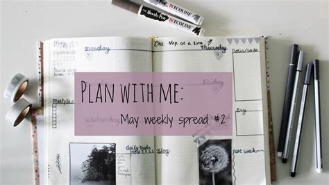 Bullet Journal Plan With Me Weekly Spread 1 Youtube