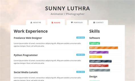 Best html resume website templates on envato elements (with unlimited use). 20+ Best Free HTML Resume Templates To Download - TrendyTheme