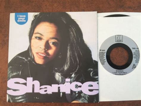 Shanice I Love Your Smile Bw Same Instrumental 45 With Ps Uk