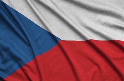 De vlag van tsjechië, die te zien zijn als de letters cz op sommige platformen. Vlag van tsjechië | Gratis Foto