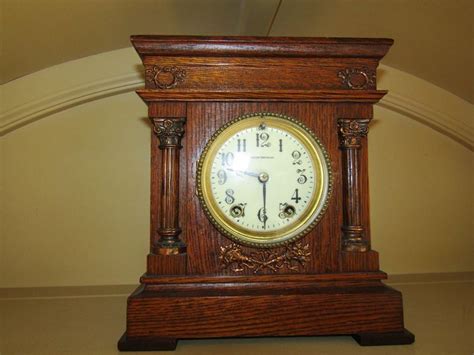 Absolute Auctions And Realty Antique Wall Clock Mantel Clock Clocks