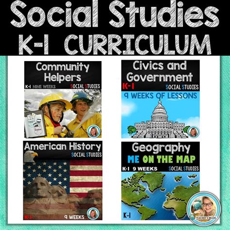 Social Studies Curriculum Kindergarten 1st Grade Plans Teachers Brain