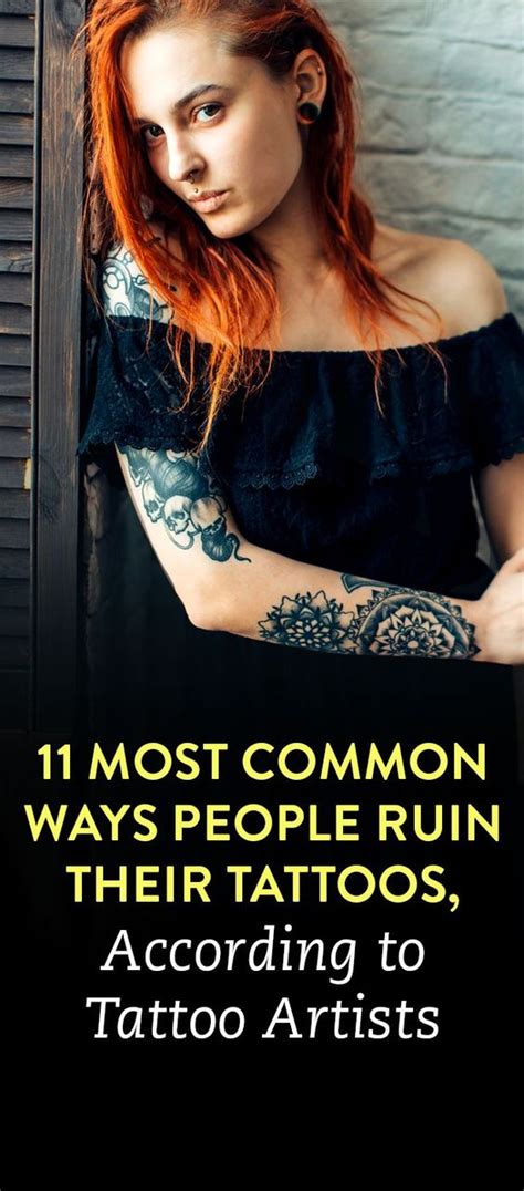 11 Most Common Ways People Ruin Their Tattoos According To Tattoo