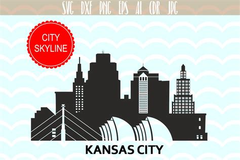 Kansas City Svg Usa Vector Skyline Kansas City Silhouette Etsy