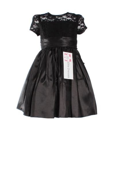 Girls Black Party Dress