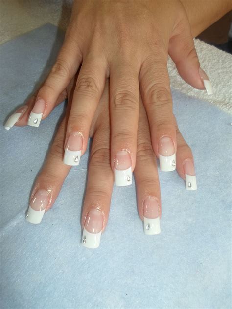 uñas french punta blanca Hair Beauty Hands White People Colors