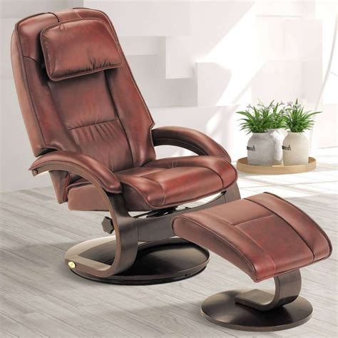 Contemporary Recliners Swivel Leather Recliner