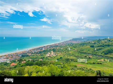 Silvi Italy A Small Hilltop Village With Views Of The Adriatic Sea
