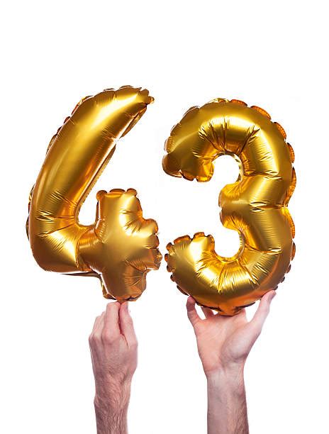 Best Gold Number 43 Balloons Stock Photos Pictures And Royalty Free