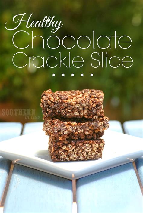 Southern In Law Recipe Healthy Chocolate Crackle Slice