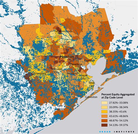 Harvey Houston Flood Hurricane Area Map