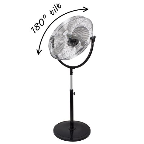 Buy Electriq 20 Inch High Velocity Pedestal Fan Black From Aircon Direct