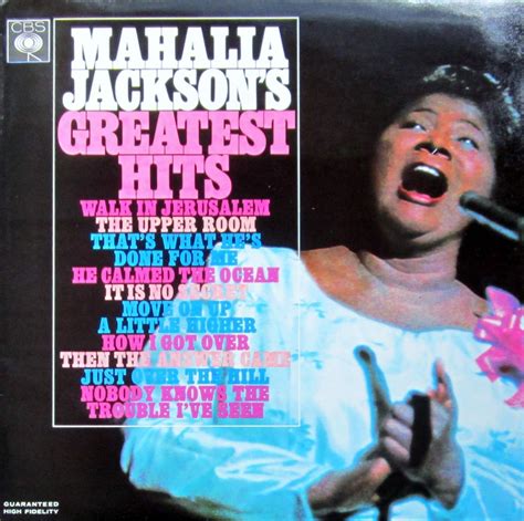Mahalia Jackson Mahalia Jacksons Greatest Hits Cbs S 62168