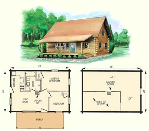 One Bedroom House Plans Cabin Plans With Loft Cabin House Plans Vrogue