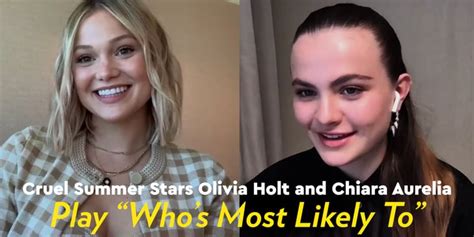 Watch Olivia Holt And Chiara Aurelias Cruel Summer Video Popsugar
