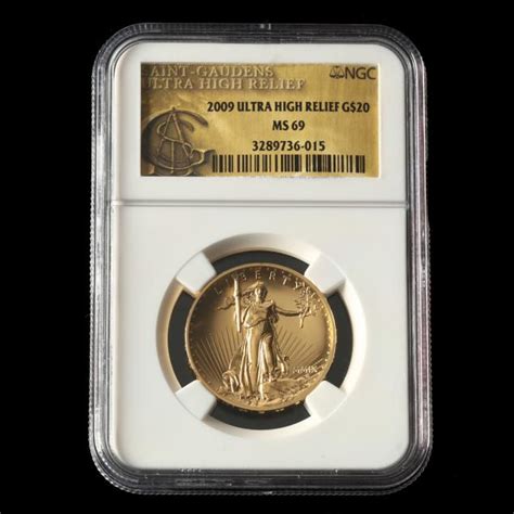 2009 Ultra High Relief Saint Gaudens 20 Gold Double Eagle Ngc Ms69