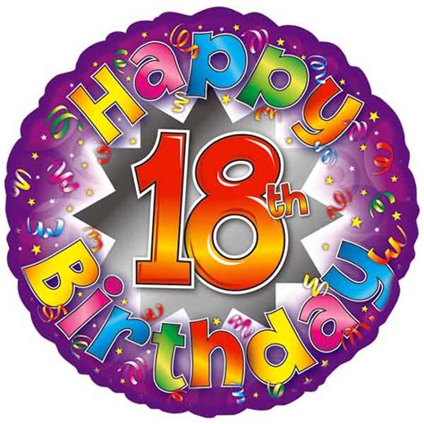 Happy 18th Birthday Balloons
