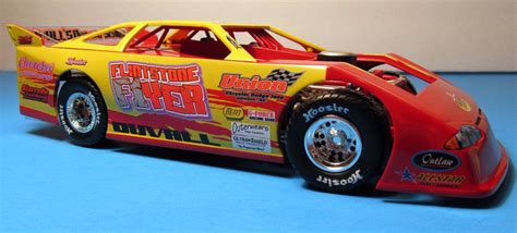 Adc 124 Mike Duvall F1 Dirt Late Model D204m038 Flintstone Flyer