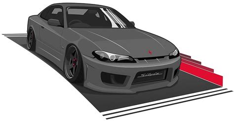 Nissan Silvia S15 Illustration By Madebyluddy Redbubble