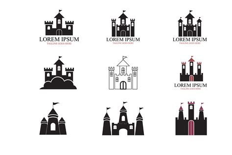 Castle Logo Vector Graphic By Redgraphic · Creative Fabrica