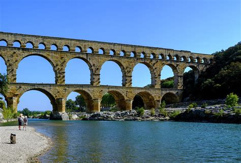 France Nimes Pont Du Gard Aqueduct Photograph By George Theodore