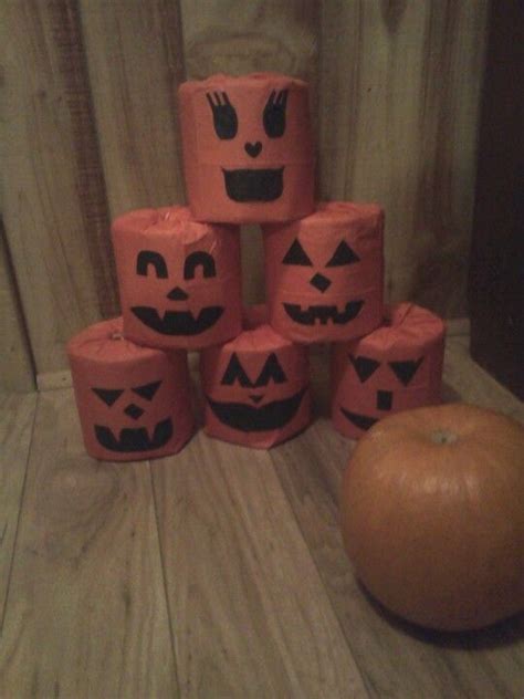 Pumpkin Bowling With Jack O Lantern Tp Pins Jack O Lantern Bowling