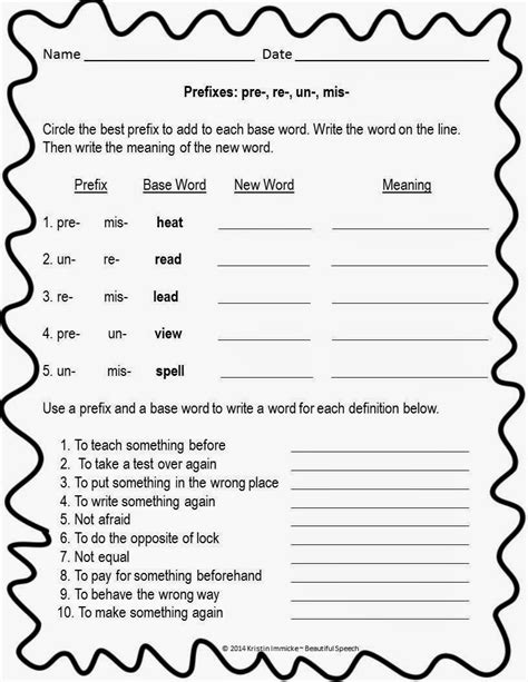 Prefix Anti Worksheet 4th Grade